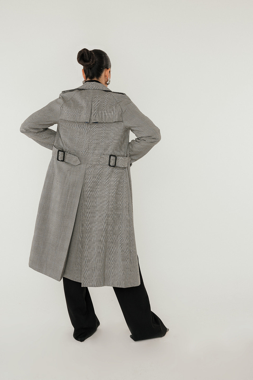 The Maggie Glen Plaid Trench in English Wool